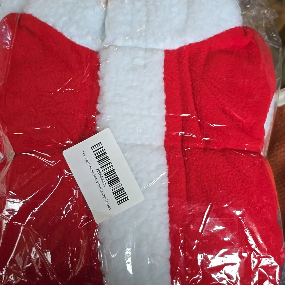 NWT IKALI Christmas Santa Claus CosTUME, Size 7-8 Years